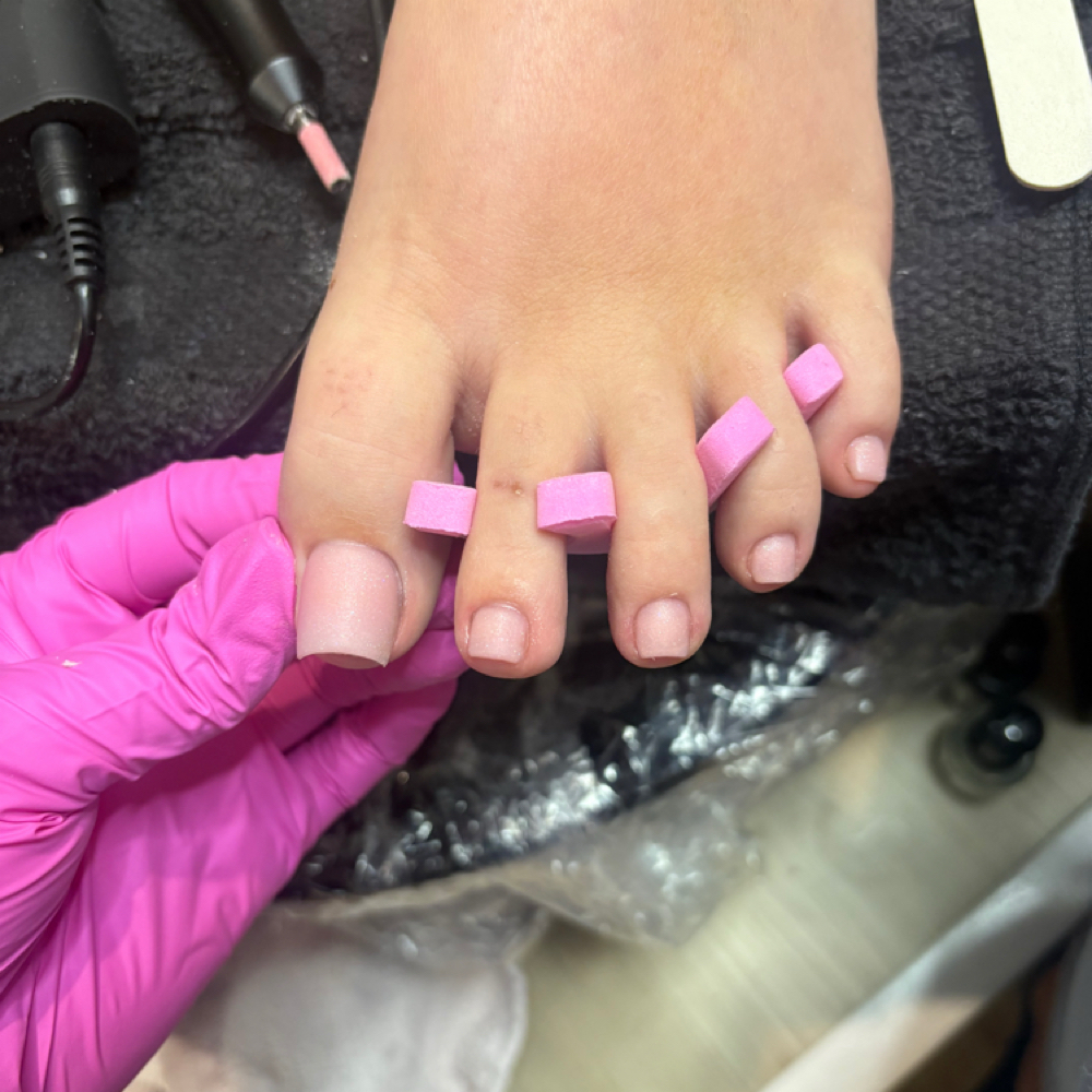 Gel Pedi W/ Acrylic Toes Fill In at Cardi’sbeautyboutique in Winter Haven, FL
