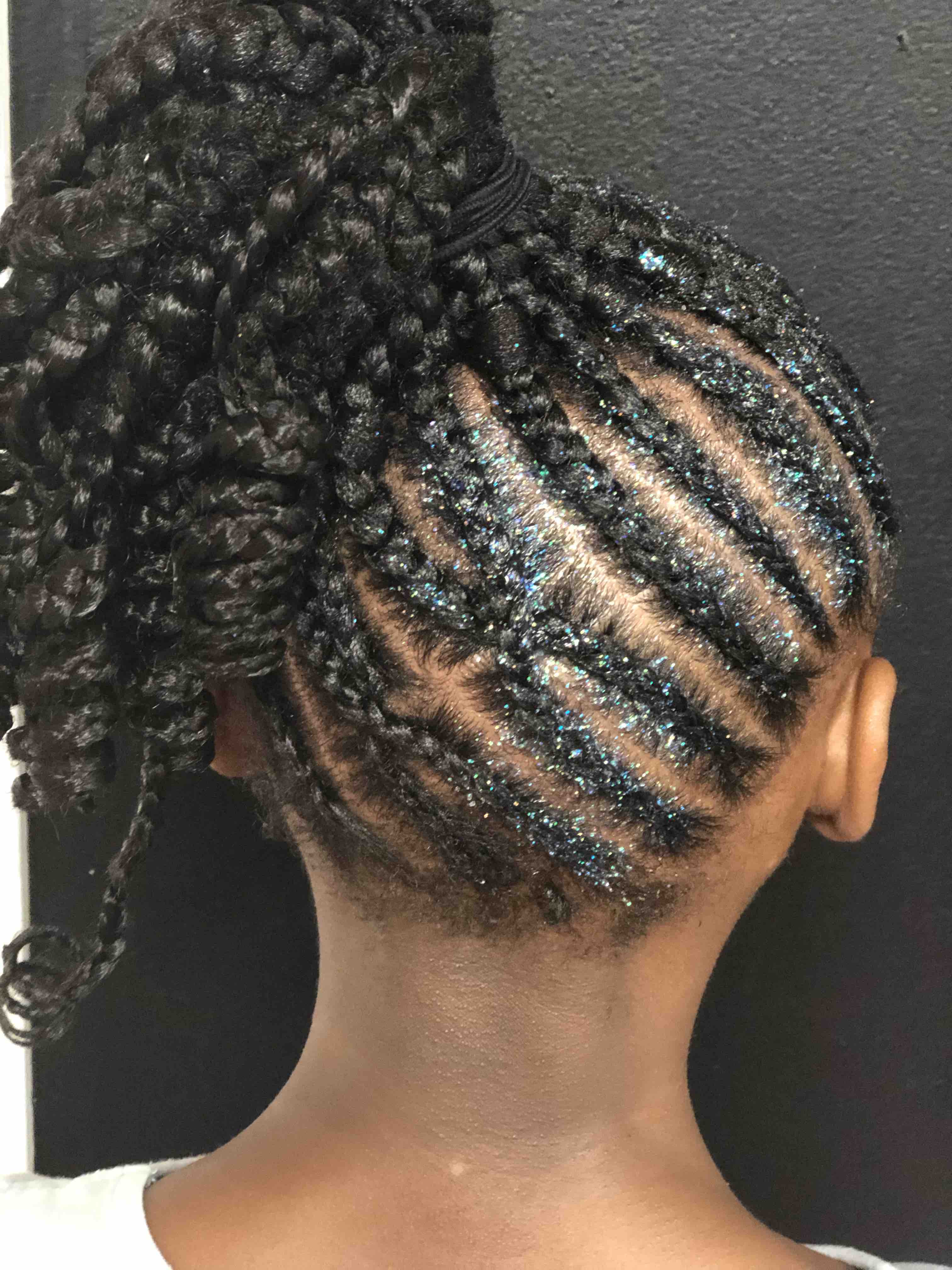 Cornrow Updo