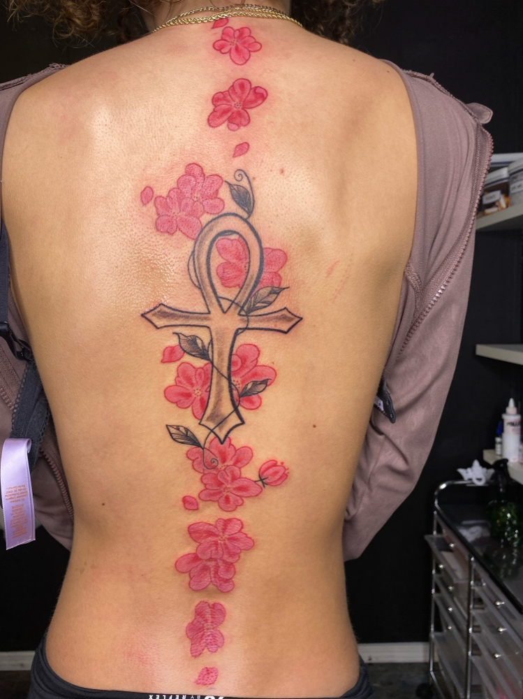 Spine tattoo