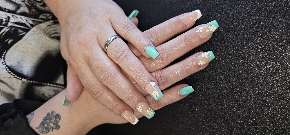 Acrylic Full Set With Tips(M)
