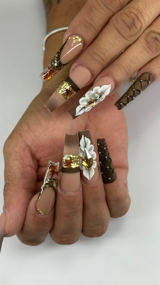 Extravagant Fall Designs at Nails & Brows By Marysha LLC in Bristol, CT