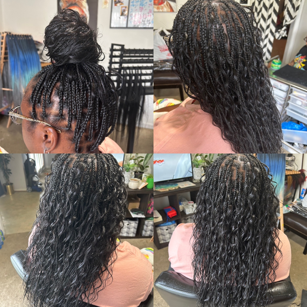 Human Knotless Boho Braids Smed