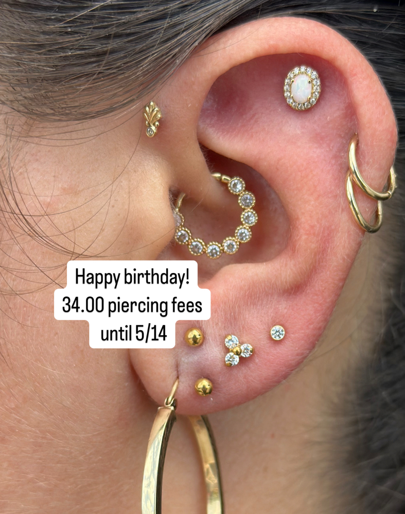 34.00 Piercing Fee B-day Special