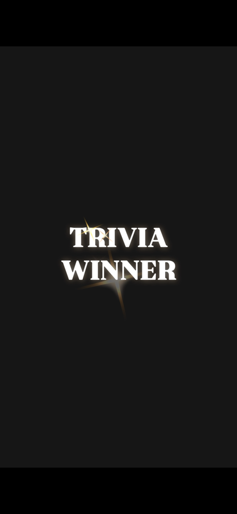 TRIVIA WINNER