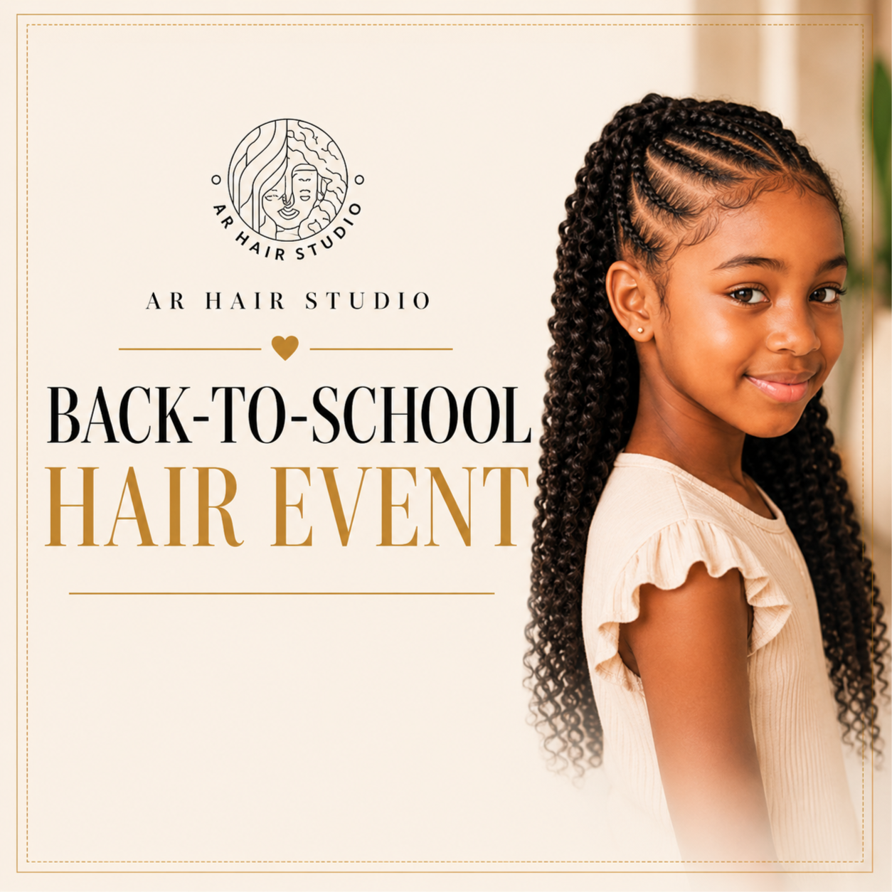 Back-To-School Hair Event at AR Hair Studio in Boca Raton, FL
