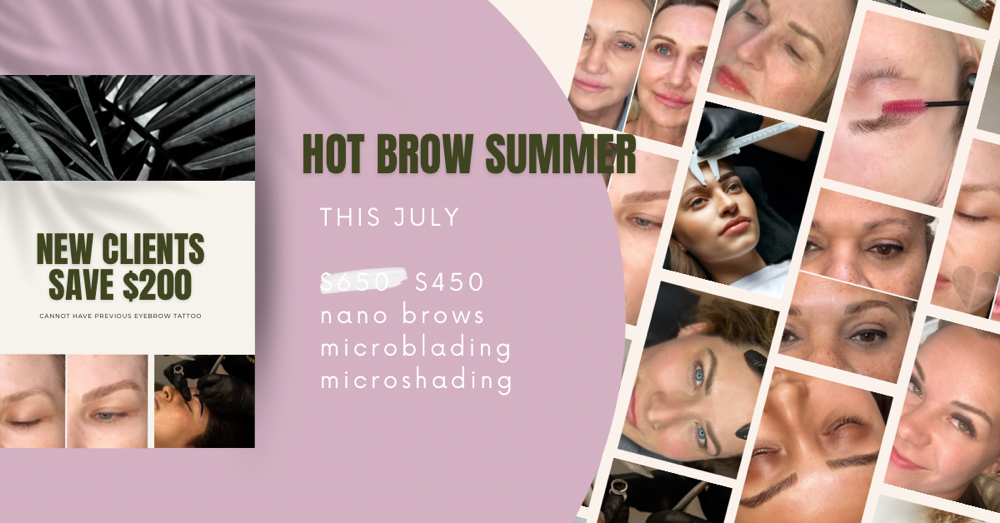 Hot Brow Summer NEW Client Special at Craft Brow Microblade Academy in Murfreesboro, TN