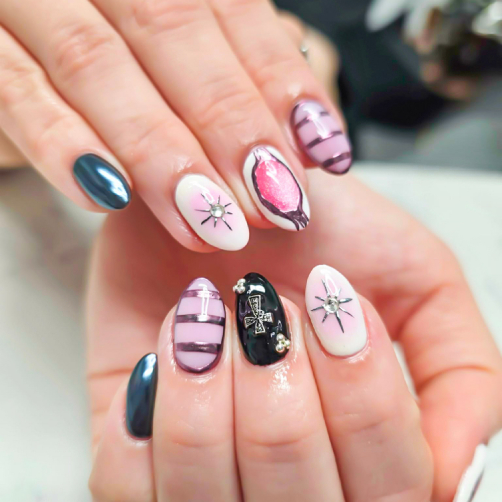 Chrome Design at Just U&I Nail Spa in Melbourne/Viera, FL