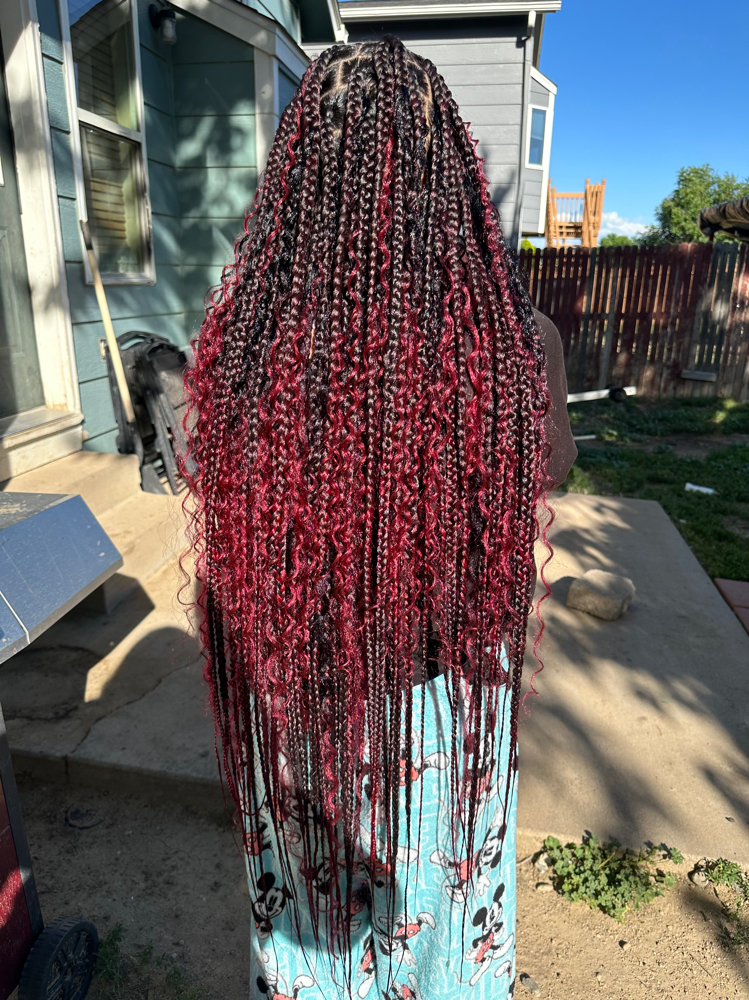 Boho Knotless Braids at Loc’d -N in Fountain, CO