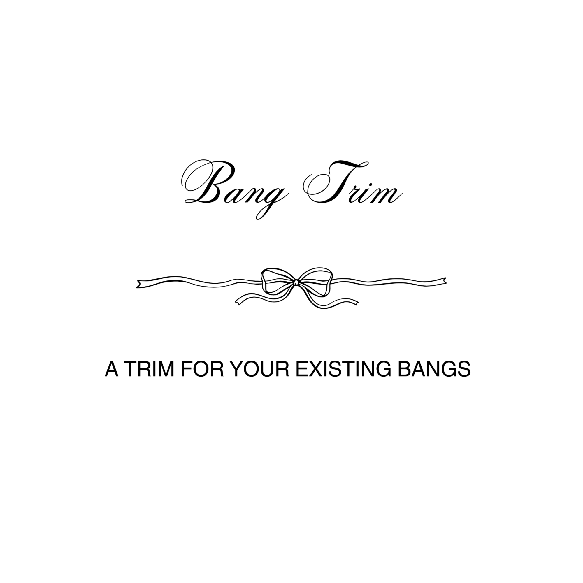 Bang trim at Hair By Katie-Ann in Beavercreek, OH