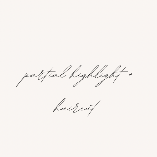 partial highlight + haircut