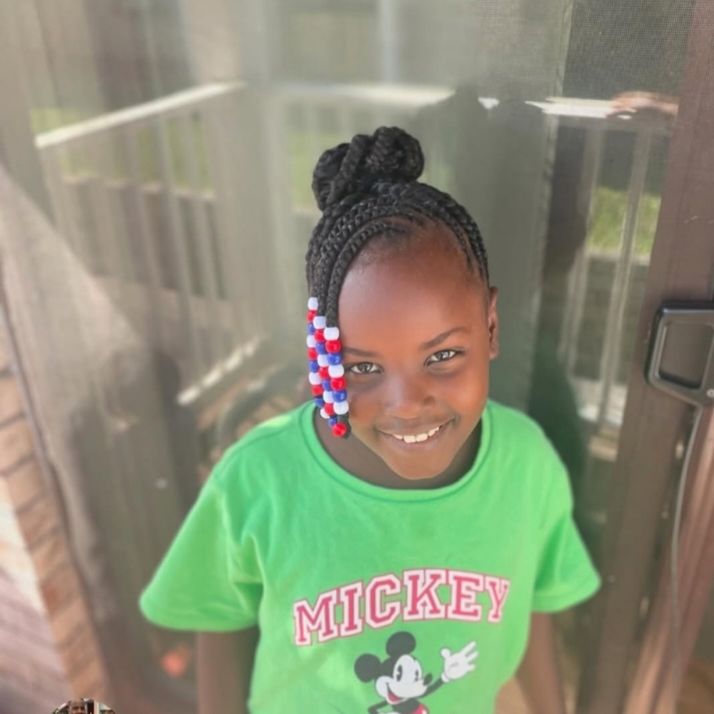 Kids Conrows at GGS braiding beauty salon in Framingham, MA