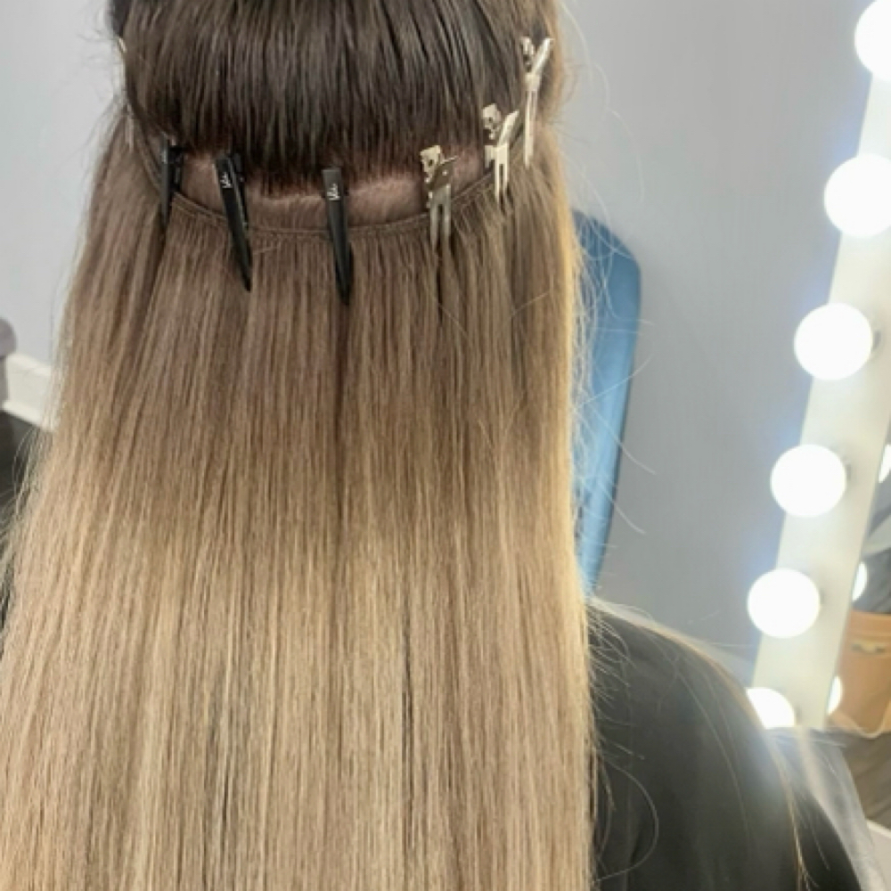 Hair Extension Install at Serenity Hair Studio in Wilmington, NC