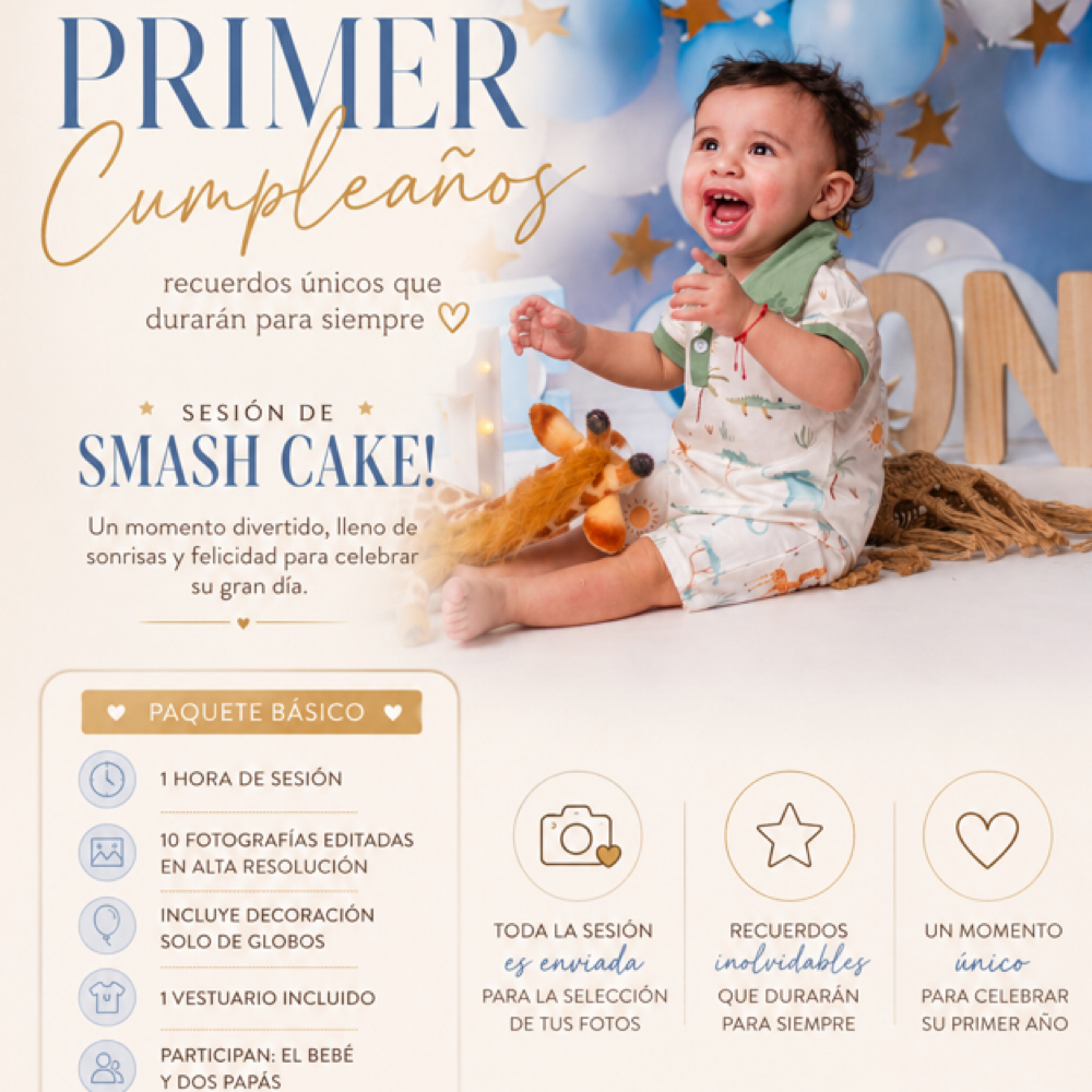 Smash Cake at Angeles Ballon Photography in Gainesville, VA