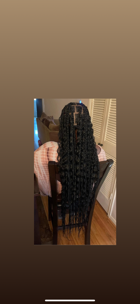 XL Long Jumbo Boho Knotless at Goddess Stylez in Sealy, TX