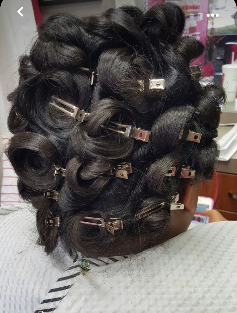 Add On Hair Pinned Up