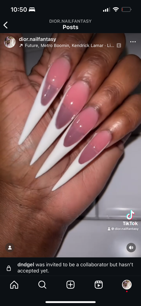 Long Set And Basic Pedi at Dior Nail Fantasy in Atlanta, GA