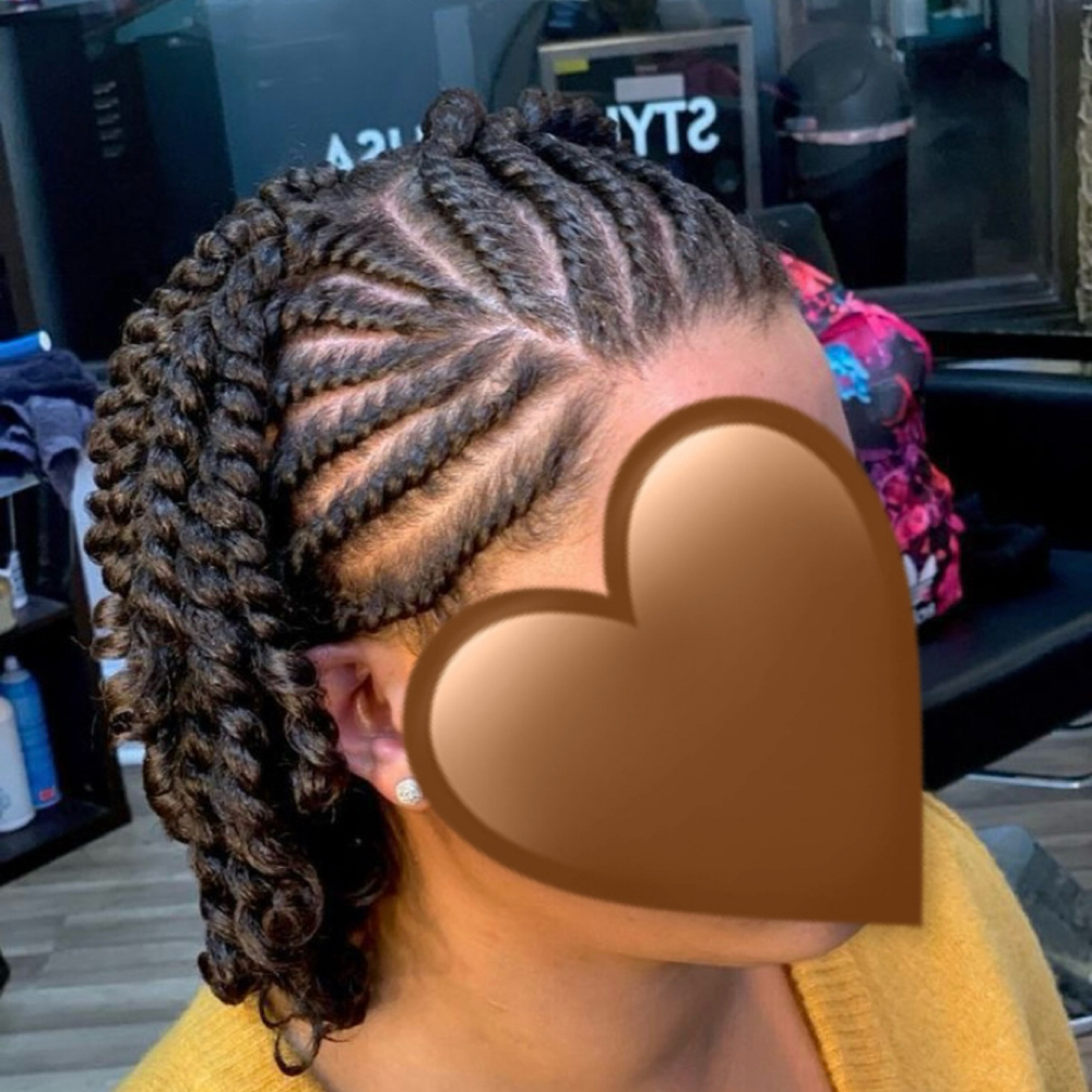 Flat Twist/2 Strand Twist Style at Tierra Poole @ “Heart & Sole” in Graham, NC