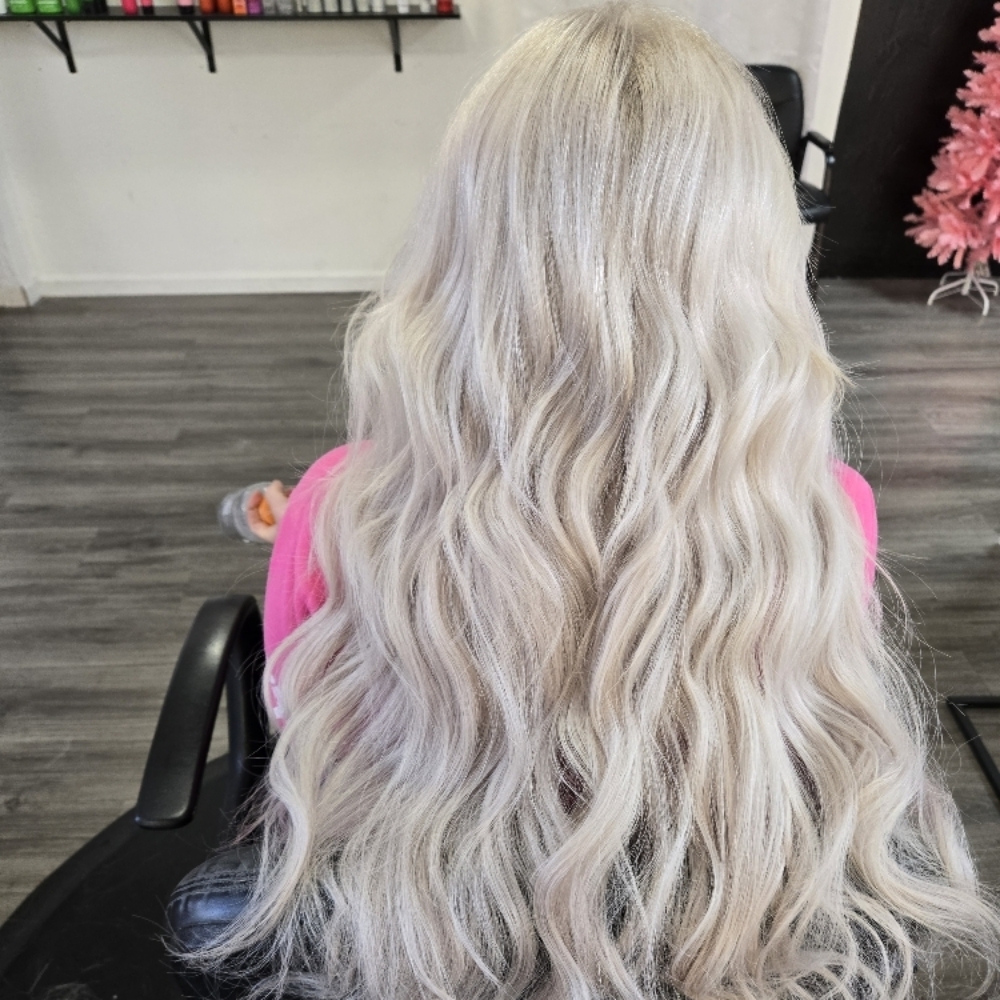 BM New Install 2 Rows Color at Bombshell Beauty Salon in Redmond, OR