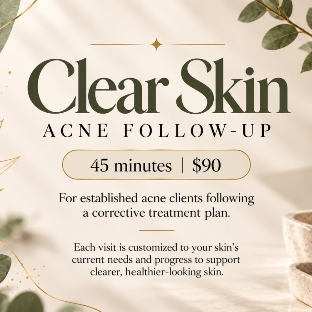 Clear Skin Acne Follow-Up at Kindred Beauty in Ashland, KY