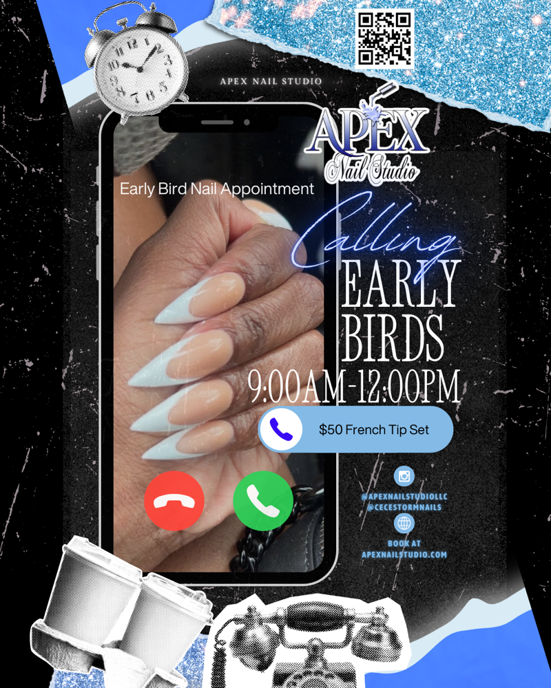 $50 EarlyBird French Tips 9A-12P