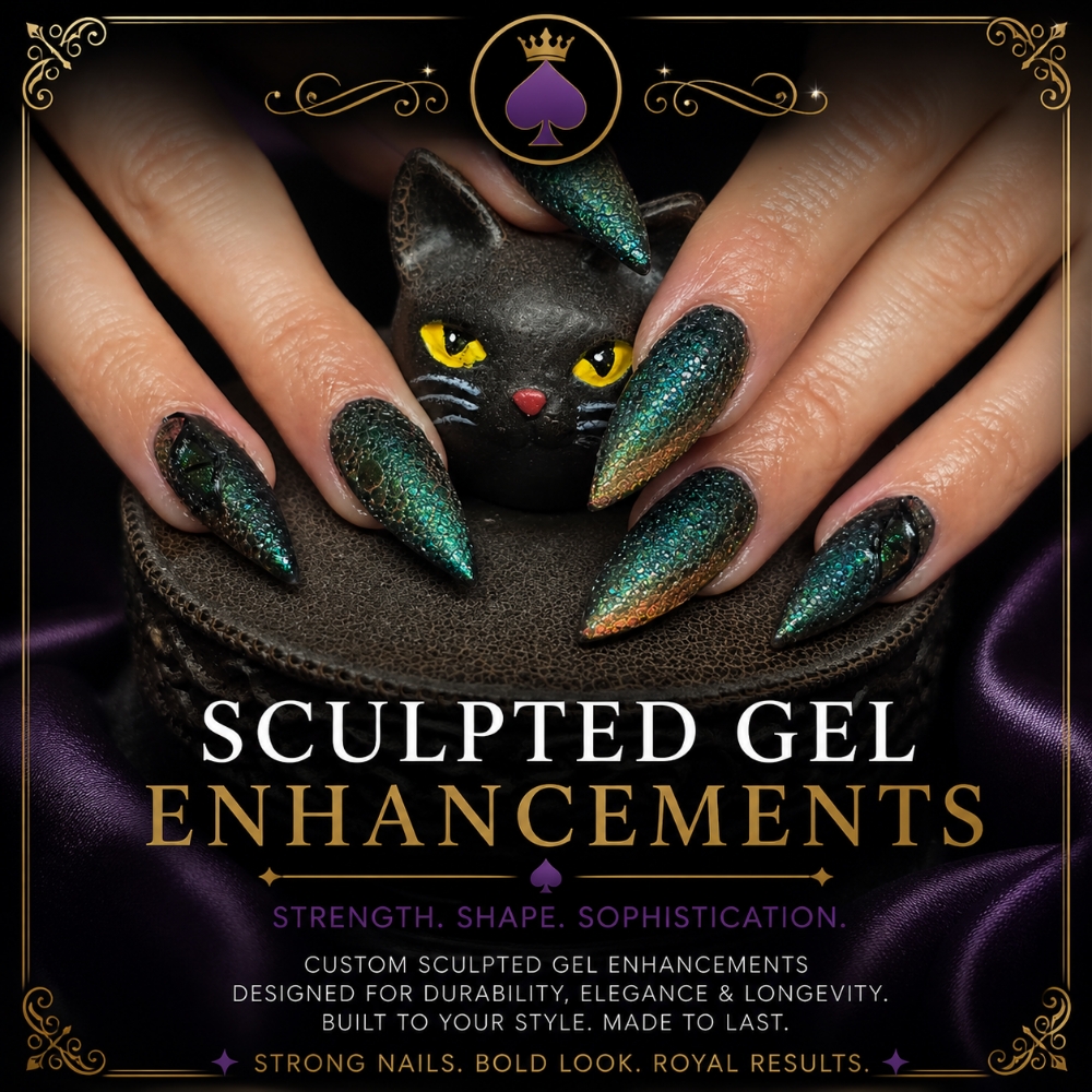 Sculpted Gel Extensions (Full set) at Royal Flush Nail Co. in Christiansburg, VA