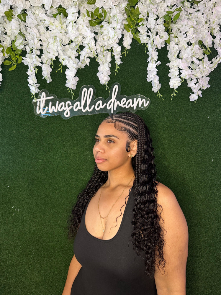 Feedin Braids With Bundles at GetCrownedByAsh in Hollywood, FL