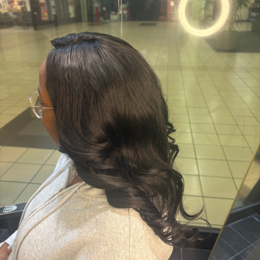 Full Weave Install at Ena’Vative Hair Studio in Federal Way, WA