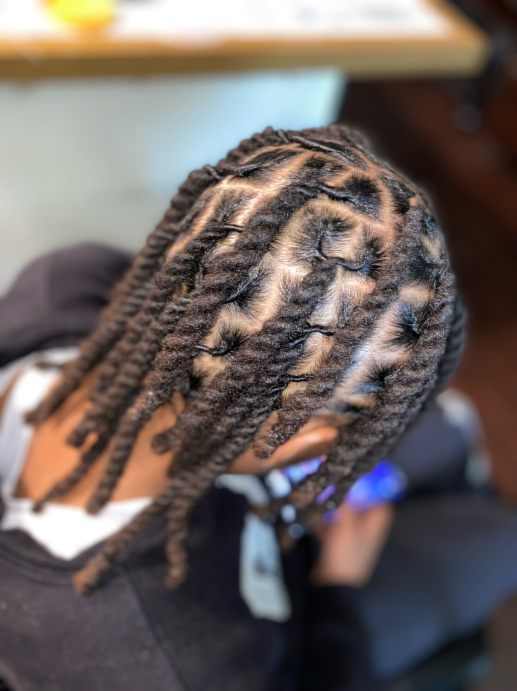Basic Retwist w/ 2 Strand Twist at LUXE HAIR CARE in Mesquite, TX