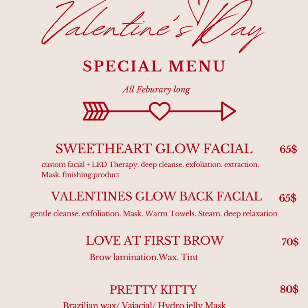Valentines Glow Back Facial