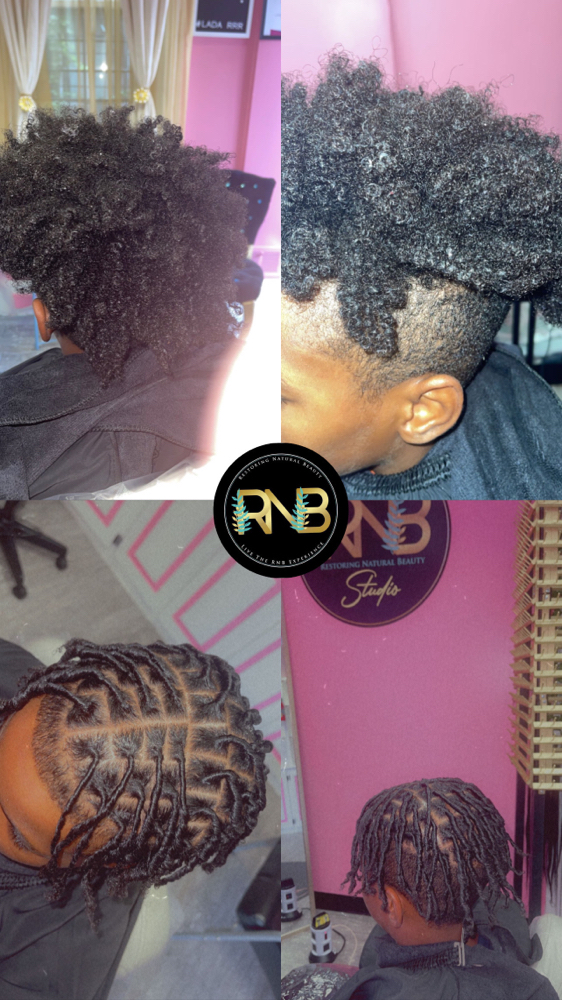 Small Coil Starter Locs (Men)