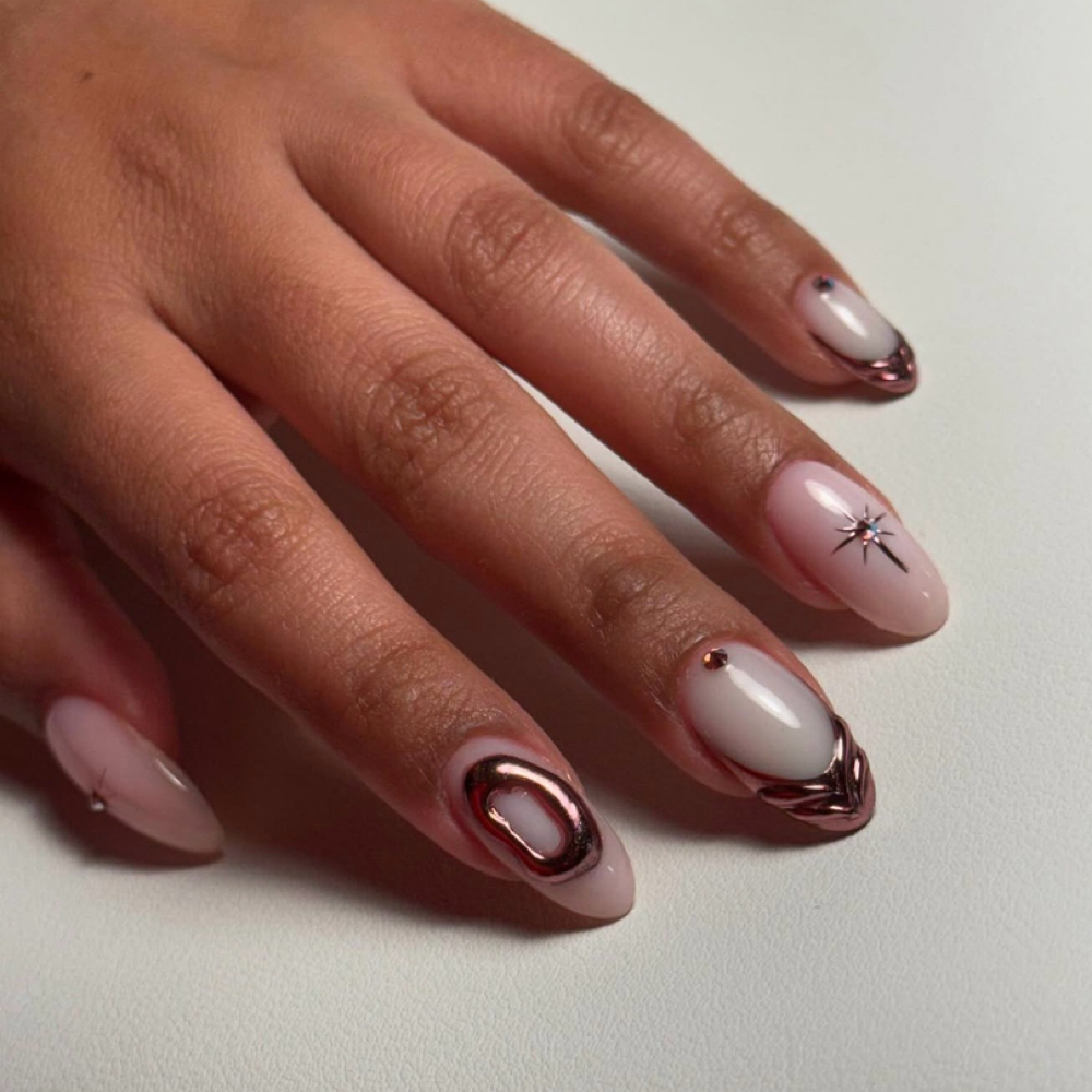 Russian Hard Gel Manicure at Bridges Beauté in Greer, SC