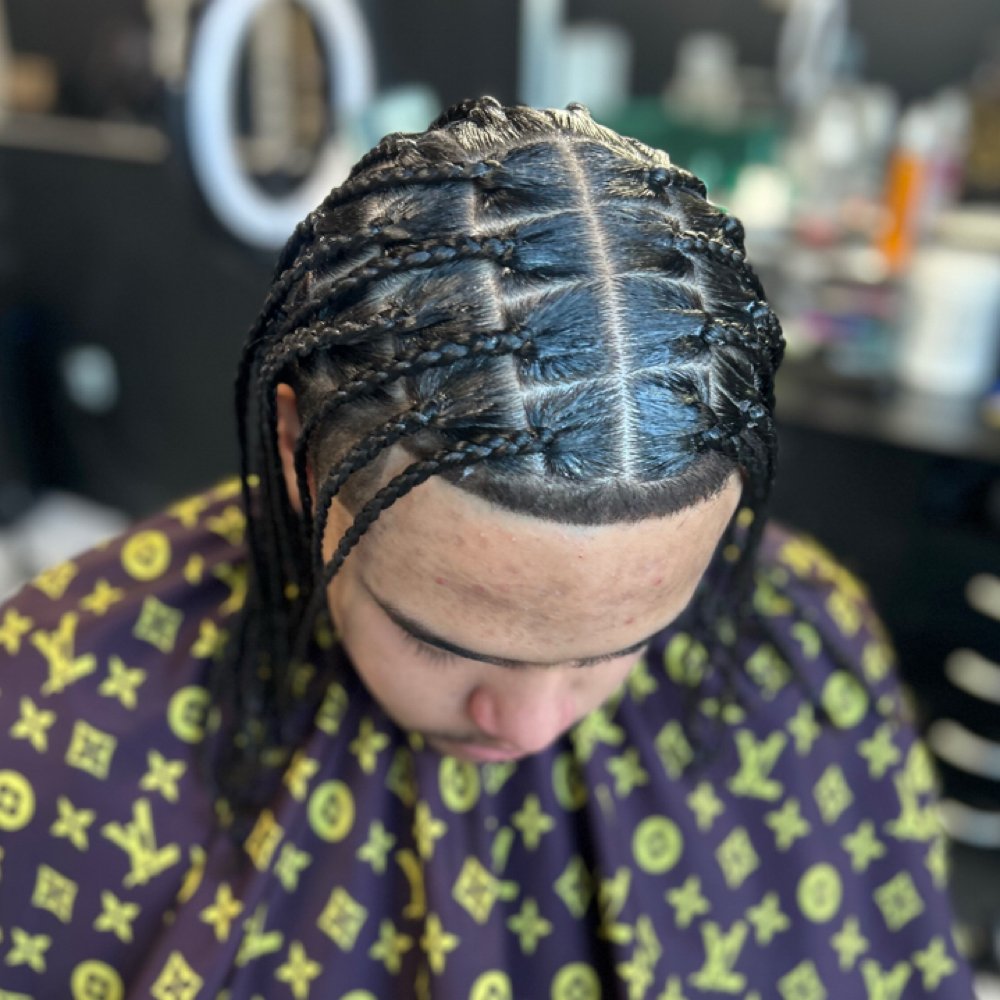 Medium Plaits at Queen’z & King’z Barber Salon in Murrieta, CA