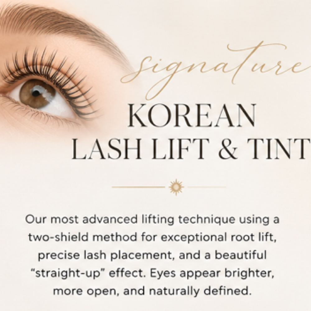 Signature Korean Lash Lift & Tint at Sunshine Lash Salon & Spa in Pasadena, MD