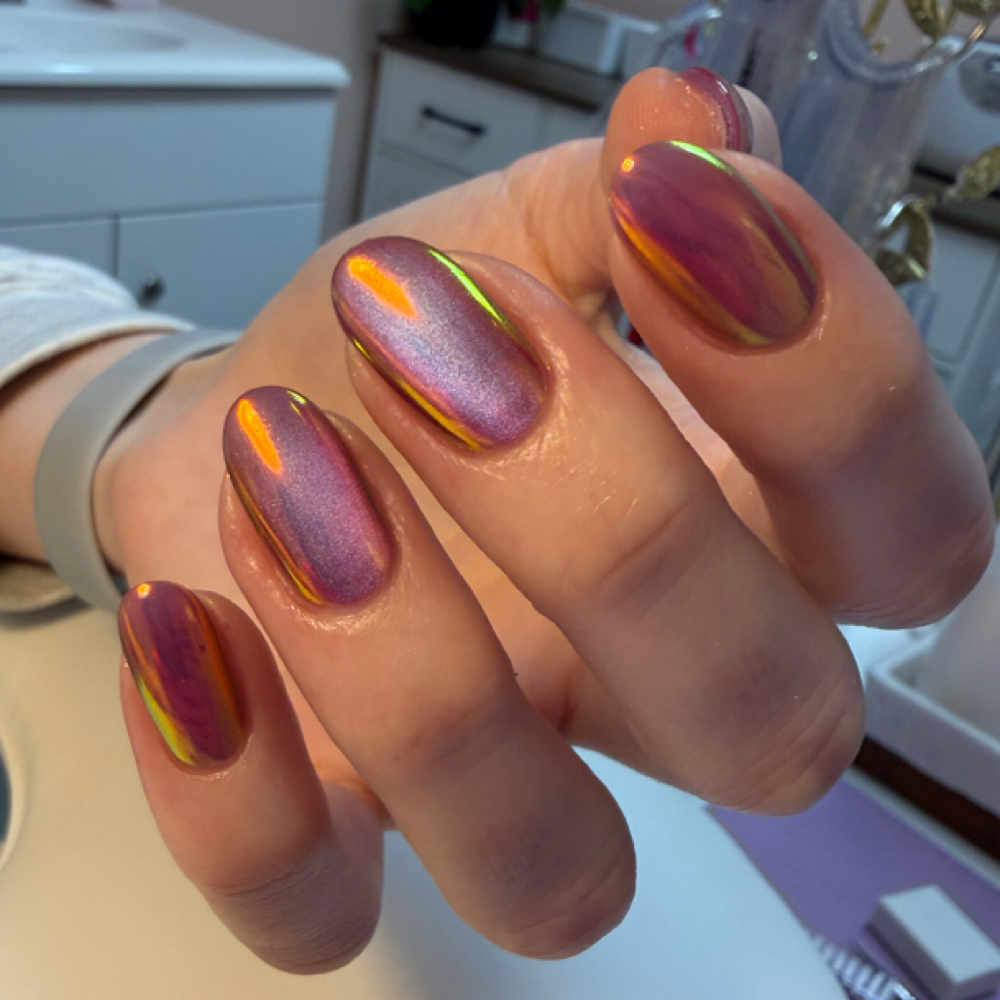 Cateye + Chrome at MadNailsKC in Prairie Village, KS