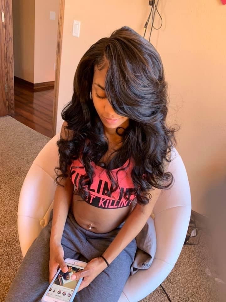 Sew in W/Leave Out (ADD CURLS)