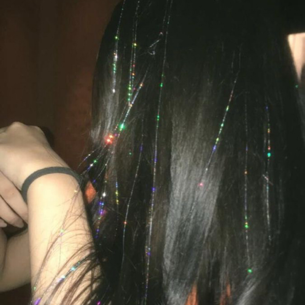 The Luxe Shimmer Tinsel. at The Studio-Holly Rae Hair in Greensboro, NC