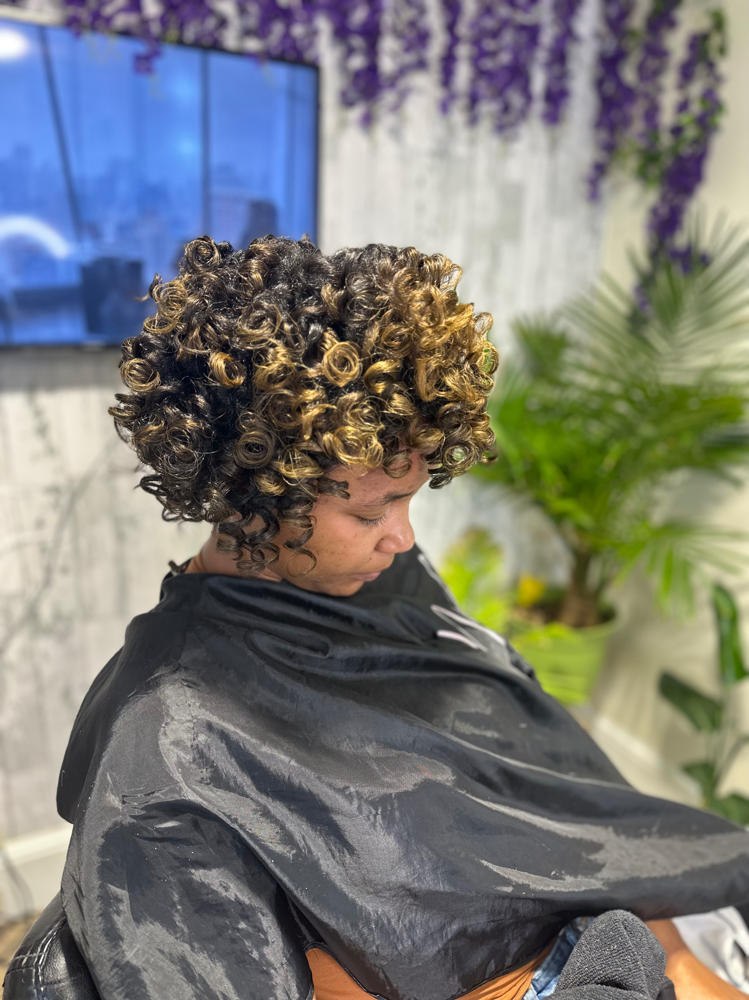 Perm Rod Set On Natural Hair at Magnified looks in Douglasville, GA