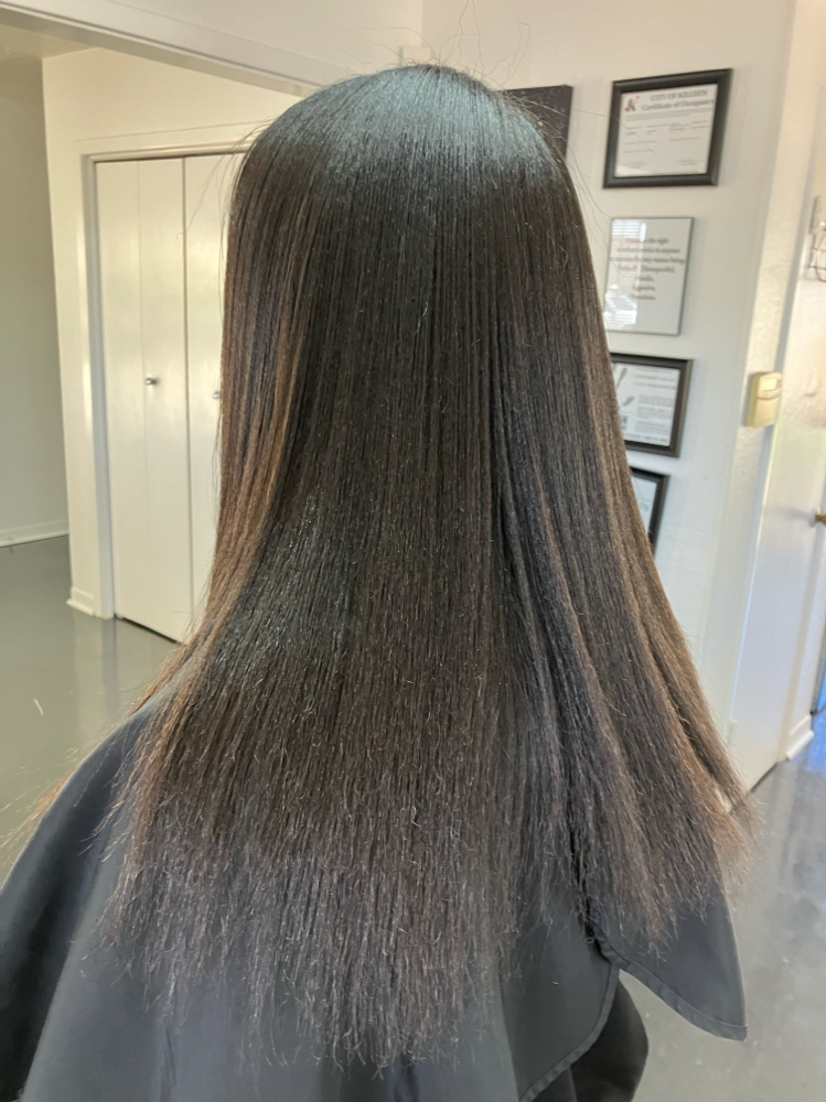 Virgin Hair Relaxer/Basic Style