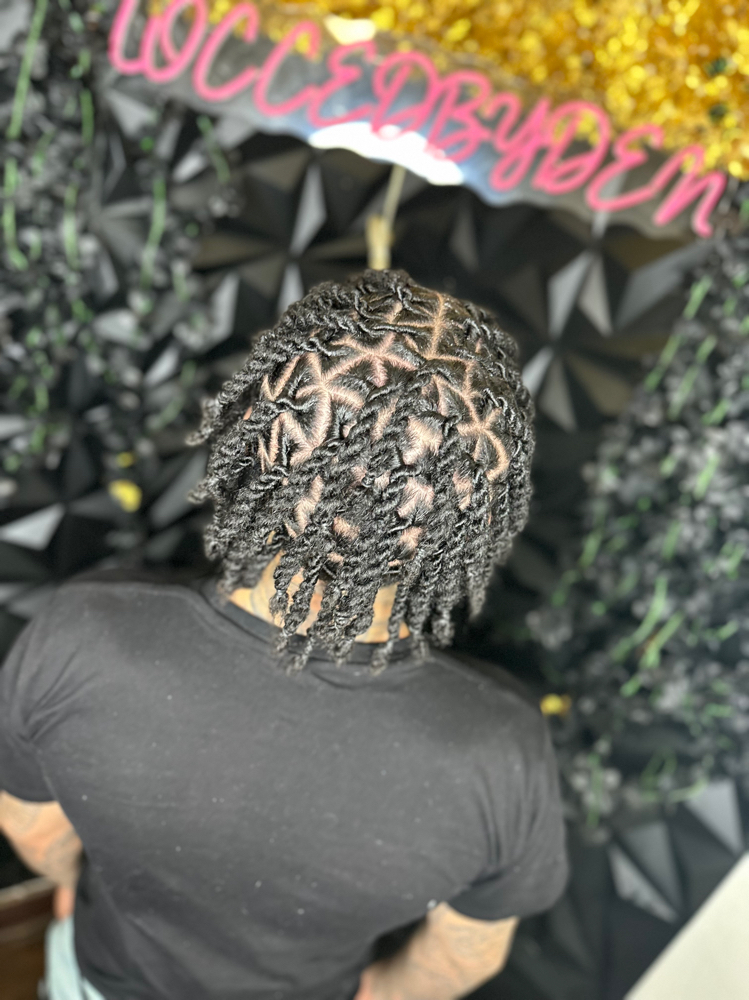 Loc Retwist (MED/ PASSING NECKLINE) at LoccedByDen in Dayton, OH