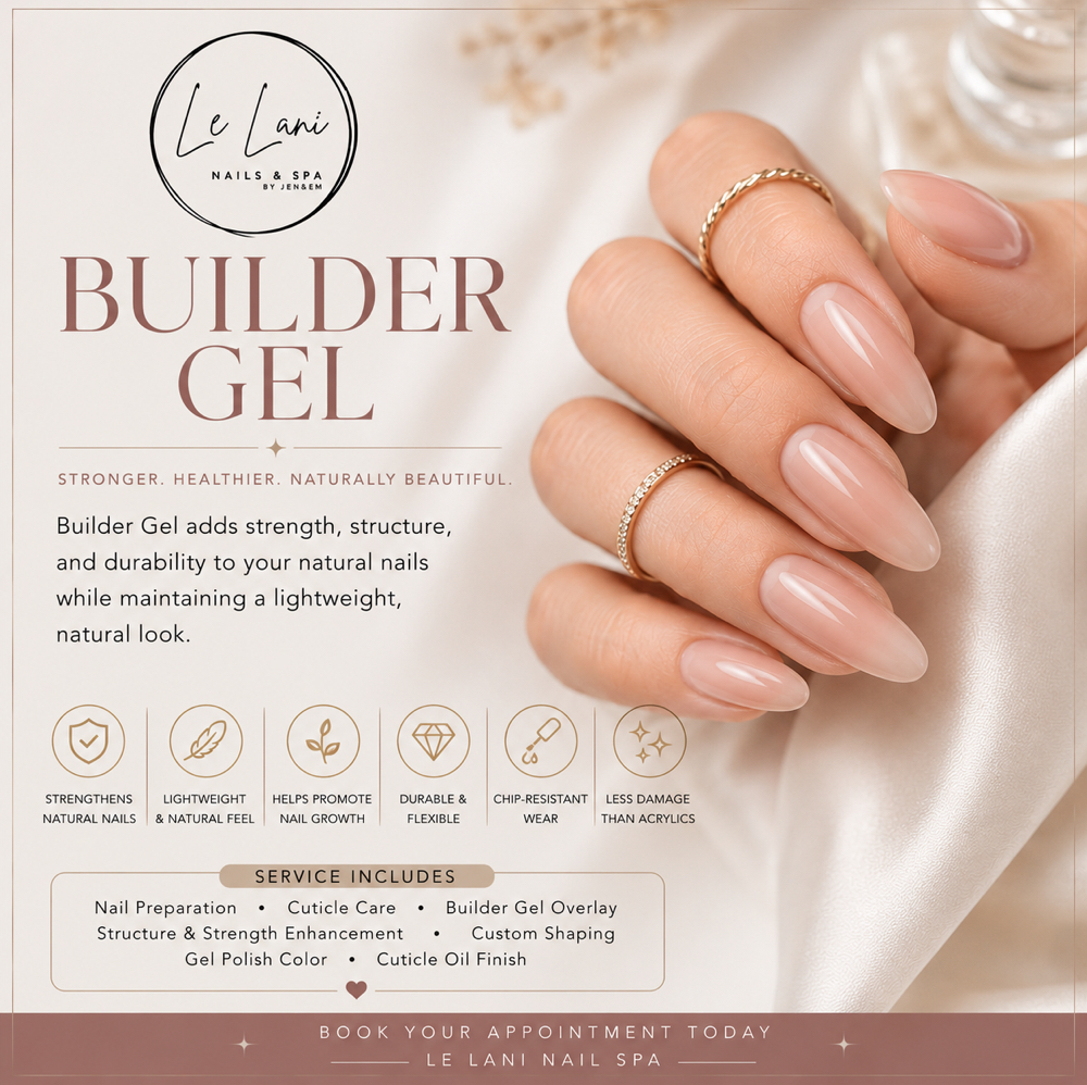 Builder Gel Short & medium at Le Lani Nail Spa in Los Angeles, CA