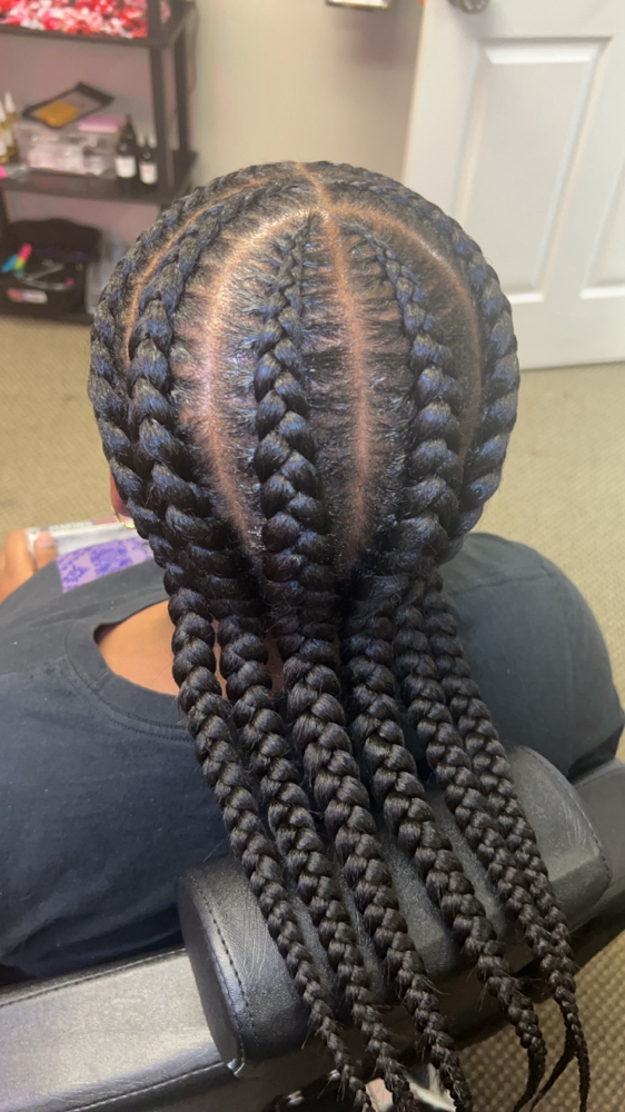 6 Feed In Braids