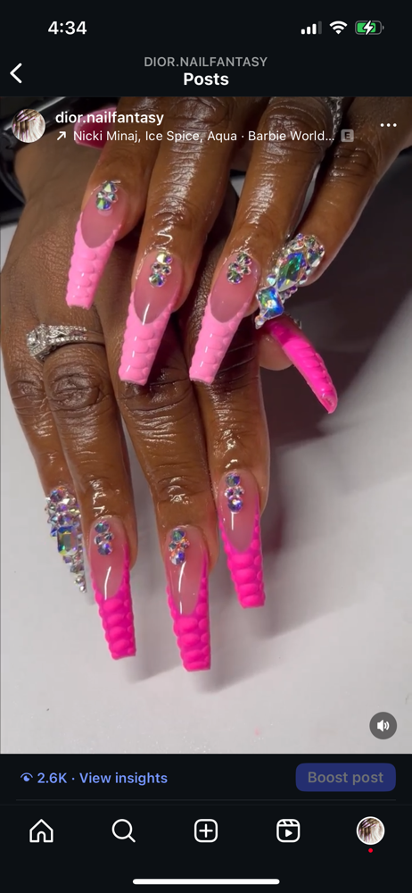 Long Full Set at Dior Nail Fantasy in Atlanta, GA