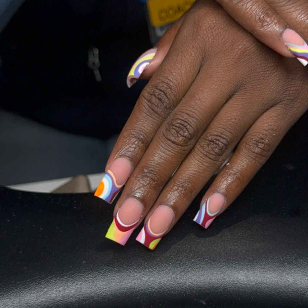 Tier 3:Detailed Designs Nails & Toe at Sunnii Nails in College Park, GA