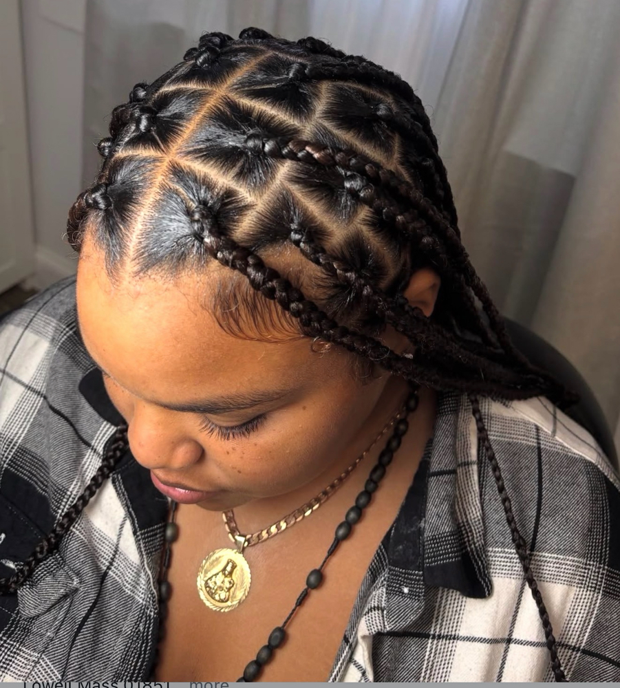 Medium Knotless Braids