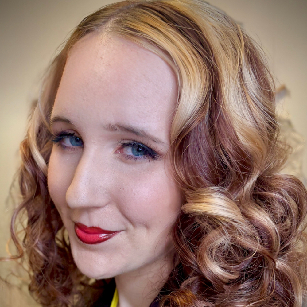 Vintage Glam Hairstyling at Piper Jones in Harlow Beau Studio in Cleburne, TX