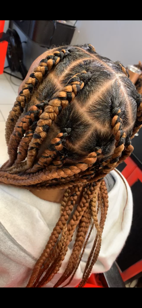 Large Knotless/ Box Braids