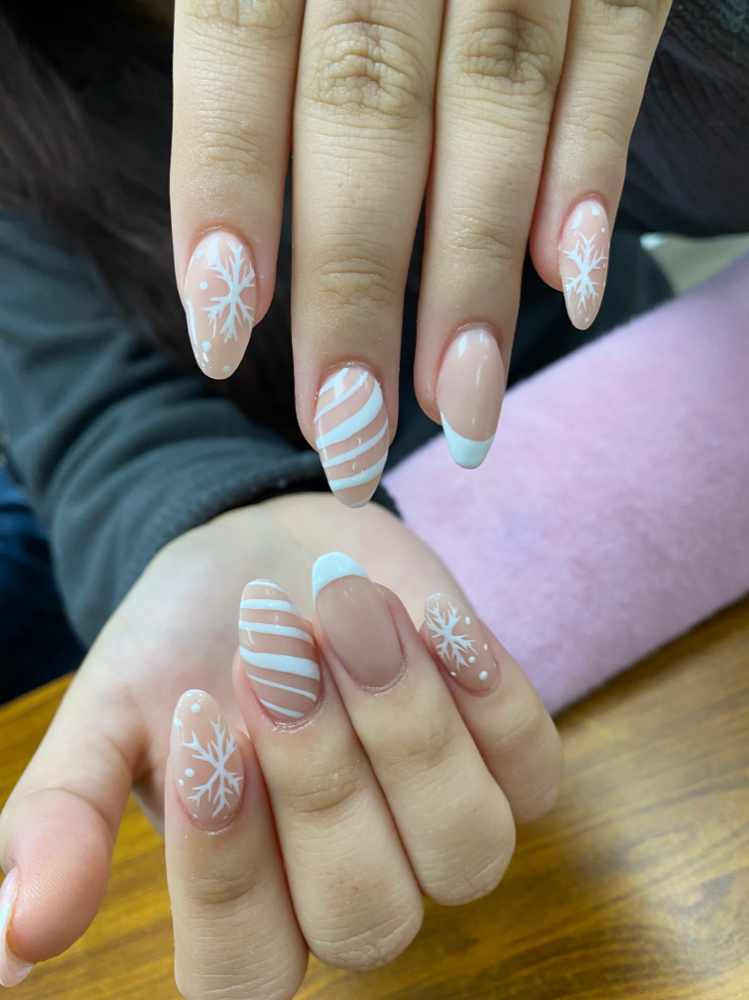 Medium Almond Acryilc Full Set