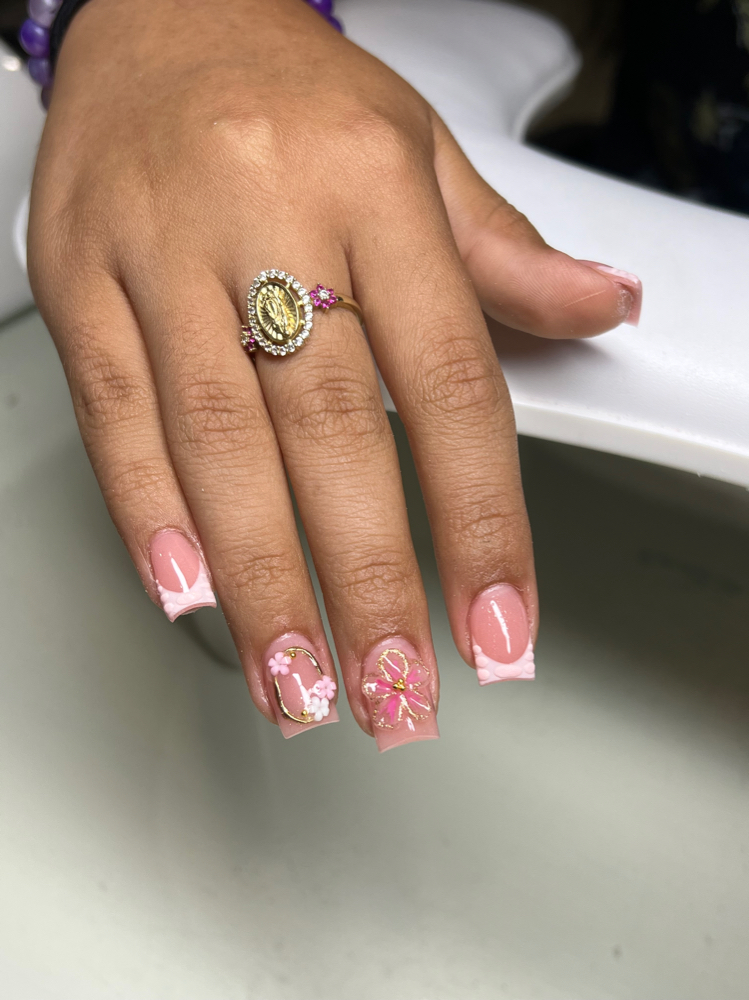 short acrylic full set