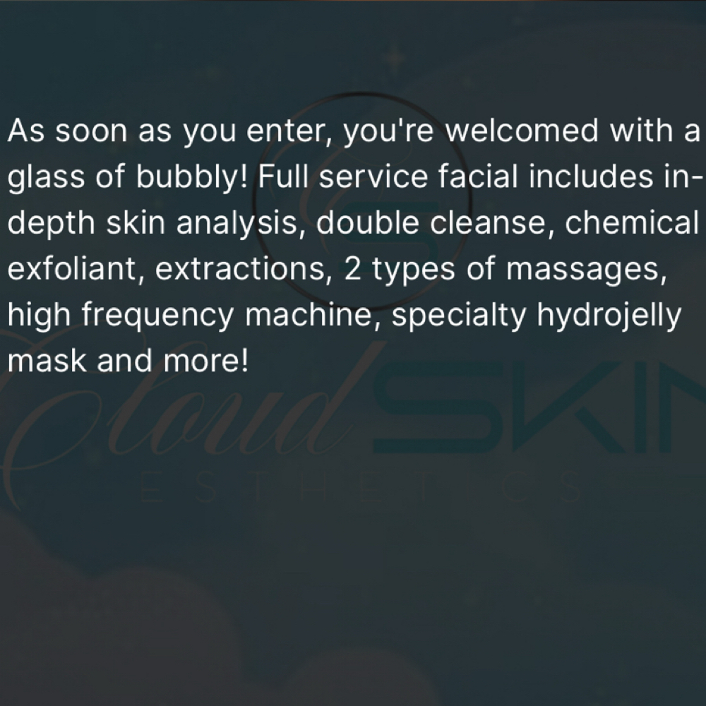 ☁️ Cloud 9 Experience ☁️ at Cloud Skin Esthetics LLC. in Redford, MI