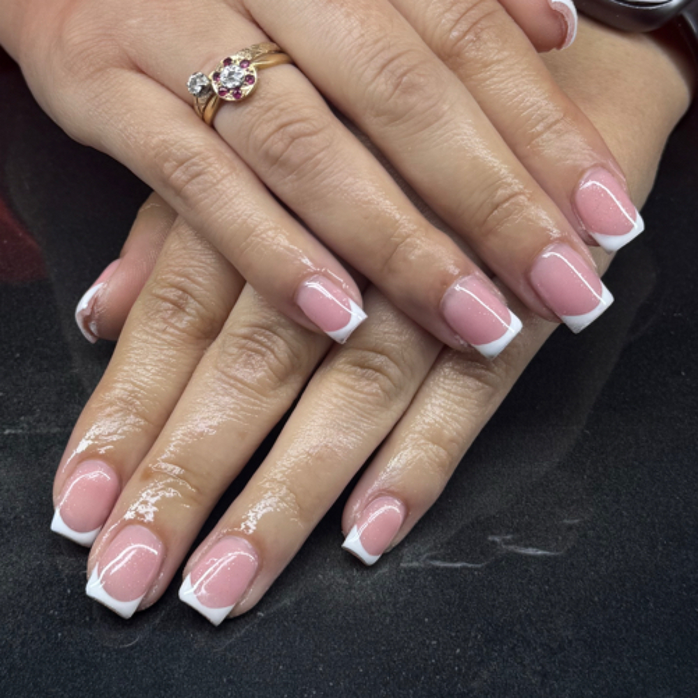 Short Acrylic Fullset at Juss Nailss in Henderson, NV